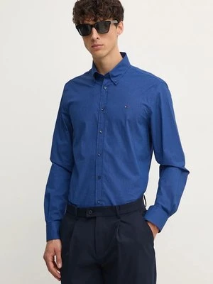 Tommy Hilfiger koszula męska kolor granatowy slim z kołnierzykiem button-down MW0MW36914