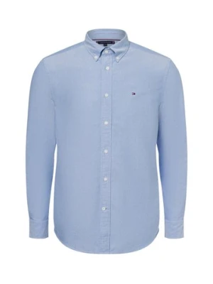 Tommy Hilfiger Koszula męska Mężczyźni Regular Fit Bawełna niebieski|biały jednolity,