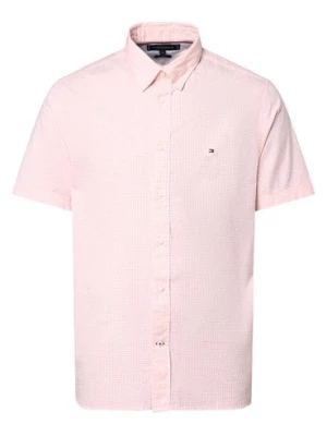 Tommy Hilfiger Koszula męska Mężczyźni Regular Fit Bawełna różowy|biały w kratkę,