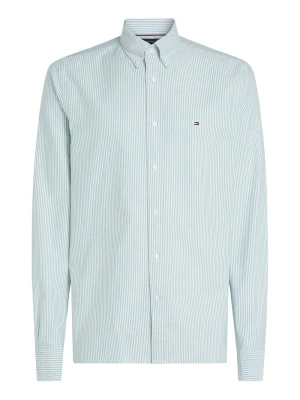 Tommy Hilfiger Koszula męska Mężczyźni Regular Fit Bawełna zielony w paski,