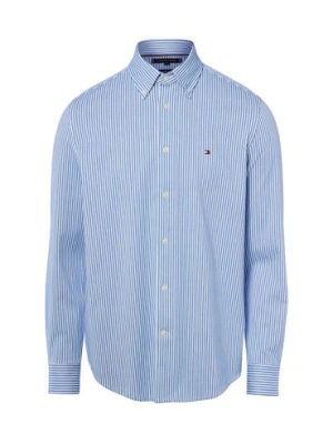 Tommy Hilfiger Koszula męska Mężczyźni Regular Fit niebieski|biały w paski,