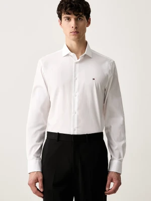 Tommy Hilfiger koszula męska z bawełną biały