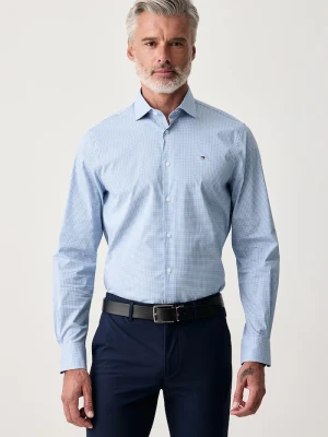 Tommy Hilfiger koszula męska z bawełną niebieski