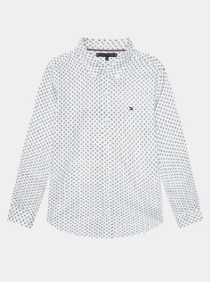 Tommy Hilfiger Koszula Mini Monogram Print Shirt L/S KB0KB08735 Biały Regular Fit