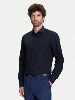 Tommy Hilfiger Koszula MW0MW38347 Granatowy Slim Fit