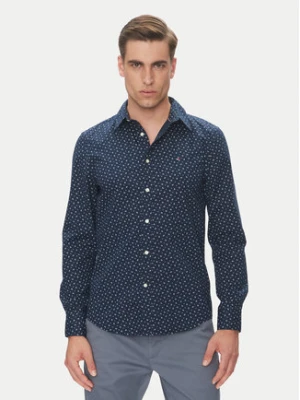 Tommy Hilfiger Koszula MW0MW38559 Granatowy Slim Fit