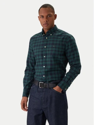 Tommy Hilfiger Koszula MW0MW41493 Zielony Regular Fit