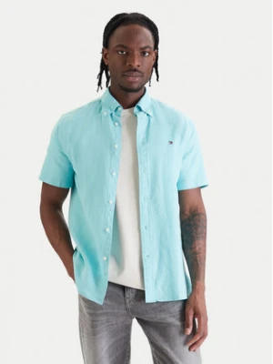 Tommy Hilfiger Koszula MW0MW42450 Turkusowy Regular Fit