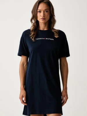 Tommy Hilfiger koszula nocna damska bawełniana granatowy