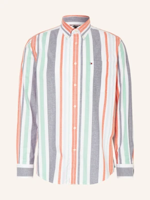 Tommy Hilfiger Koszula Oxford Regatta Stripe Relaxed Fit orange