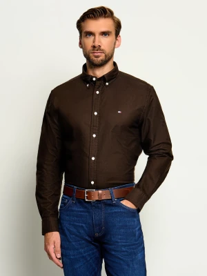 Tommy Hilfiger Koszula Oxford | Regular Fit brązowy