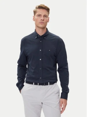 Tommy Hilfiger Koszula Performance MW0MW39418 Granatowy Slim Fit