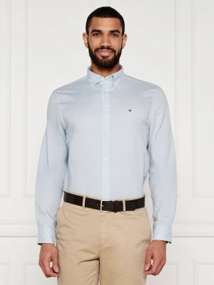 Tommy Hilfiger Koszula | Regular Fit | z dodatkiem lnu błękitny