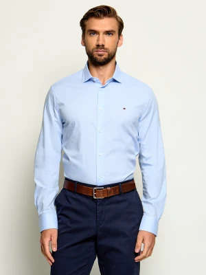 Tommy Hilfiger Koszula | Slim Fit | stretch błękitny