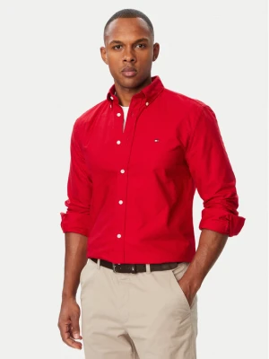 Tommy Hilfiger Koszula Solid Heritage MW0MW35774 Bordowy Regular Fit