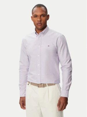 Tommy Hilfiger Koszula Solid Heritage MW0MW35774 Fioletowy jasny Regular Fit