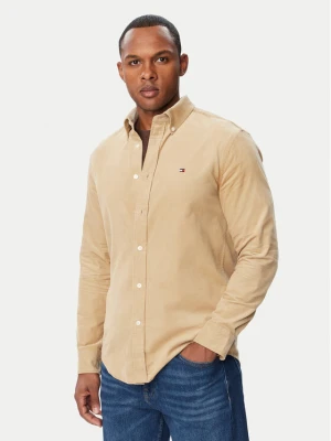 Tommy Hilfiger Koszula Solid MW0MW40486 Beżowy Regular Fit