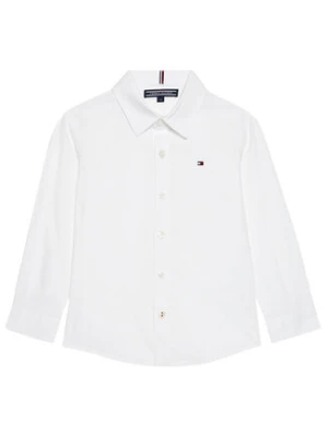 Tommy Hilfiger Koszula Solid Poplin KB0KB06965 M Biały Slim Fit
