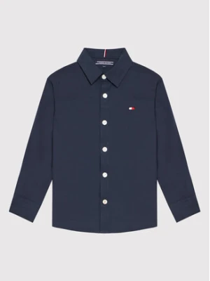 Tommy Hilfiger Koszula Solid Poplin KB0KB06965 M Granatowy Slim Fit