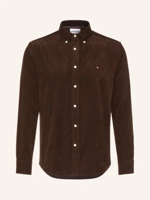 Tommy Hilfiger Koszula Sztruksowa Regular Fit braun CIEMNOBRĄZOWY
