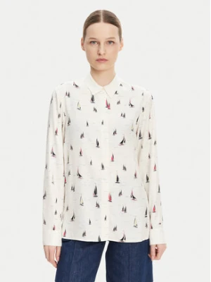 Tommy Hilfiger Koszula WW0WW44036 Écru Relaxed Fit