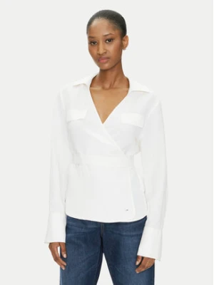 Tommy Hilfiger Koszula WW0WW44697 Écru Regular Fit