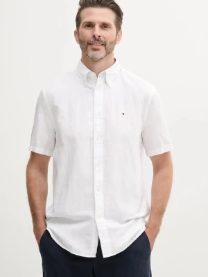 Tommy Hilfiger koszula z domieszką lnu