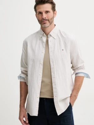Tommy Hilfiger koszula z domieszką lnu