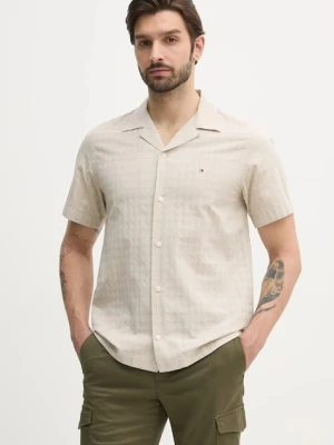 Tommy Hilfiger koszula z domieszką lnu