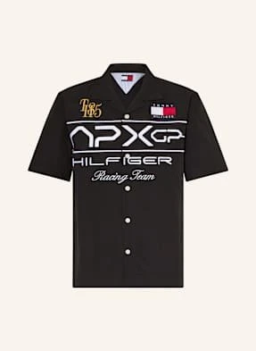 Tommy Hilfiger Koszula Z Klapami Comfort Fit schwarz