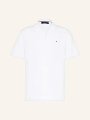 Tommy Hilfiger Koszula Z Klapami Comfort Fit Z Dodatkiem Lnu weiss