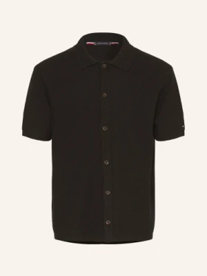 Tommy Hilfiger Koszula Z Krótkim Rękawem Comfort Fit schwarz