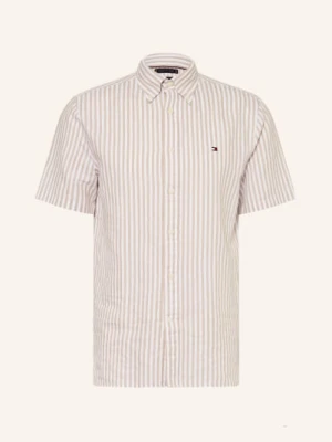 Tommy Hilfiger Koszula Z Krótkim Rękawem Regular Fit Z Lnem gelb