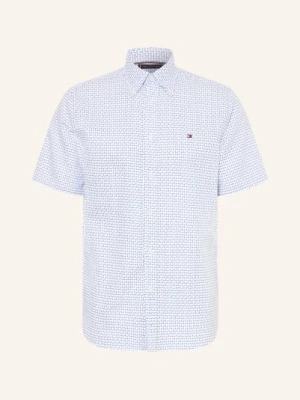 Tommy Hilfiger Koszula Z Krótkim Rękawem Regular Fit Z Lnem weiss