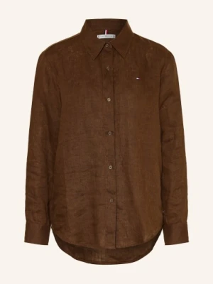 Tommy Hilfiger Koszula Z Lnu braun