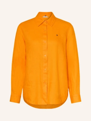 Tommy Hilfiger Koszula Z Lnu orange