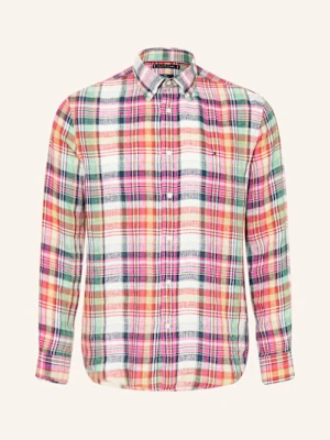 Tommy Hilfiger Koszula Z Lnu Regular Fit gelb