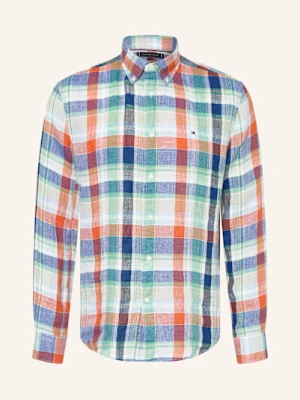 Tommy Hilfiger Koszula Z Lnu Regular Fit orange