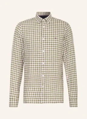 Tommy Hilfiger Koszula Z Lnu Slim Fit gruen