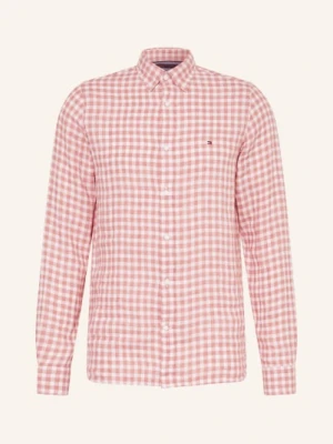 Tommy Hilfiger Koszula Z Lnu Slim Fit rot