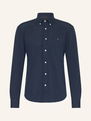 Tommy Hilfiger Koszula Pikowana Regular Fit blau