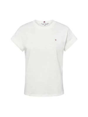 Zdjęcie produktu Tommy Hilfiger Koszulka damska Kobiety Bawełna biały jednolity,