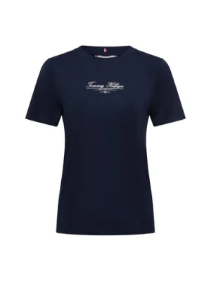 Tommy Hilfiger Koszulka damska Kobiety Bawełna niebieski,
