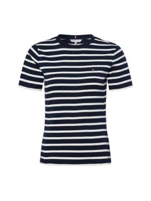 Tommy Hilfiger Koszulka damska Kobiety Bawełna niebieski|biały w paski,