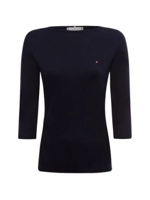 Tommy Hilfiger Koszulka damska Kobiety Bawełna niebieski jednolity,