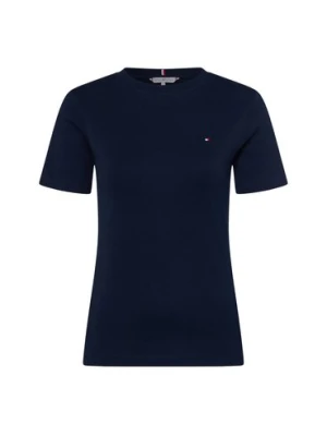 Tommy Hilfiger Koszulka damska Kobiety Bawełna niebieski jednolity,