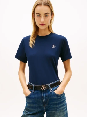 Zdjęcie produktu Tommy Hilfiger Koszulka Kobiety Bawełna niebieski