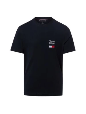 Tommy Hilfiger Koszulka męska Mężczyźni Bawełna (100%) niebieski jednolity,