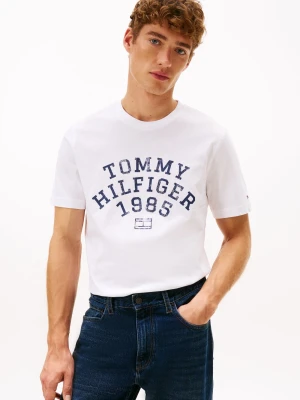 Tommy Hilfiger Koszulka Mężczyźni Bawełna biały