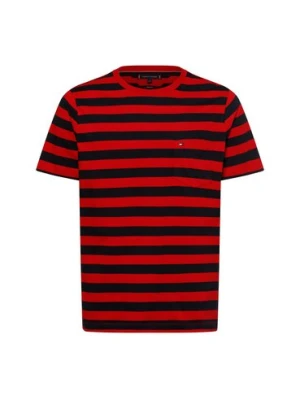 Tommy Hilfiger Koszulka męska Mężczyźni Bawełna czerwony|niebieski w paski,